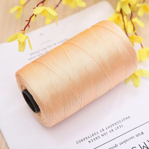 新款絲光棉麻手工制作勾鞋帽子坐墊包包大份量半斤扁帶線直銷批發(fā)